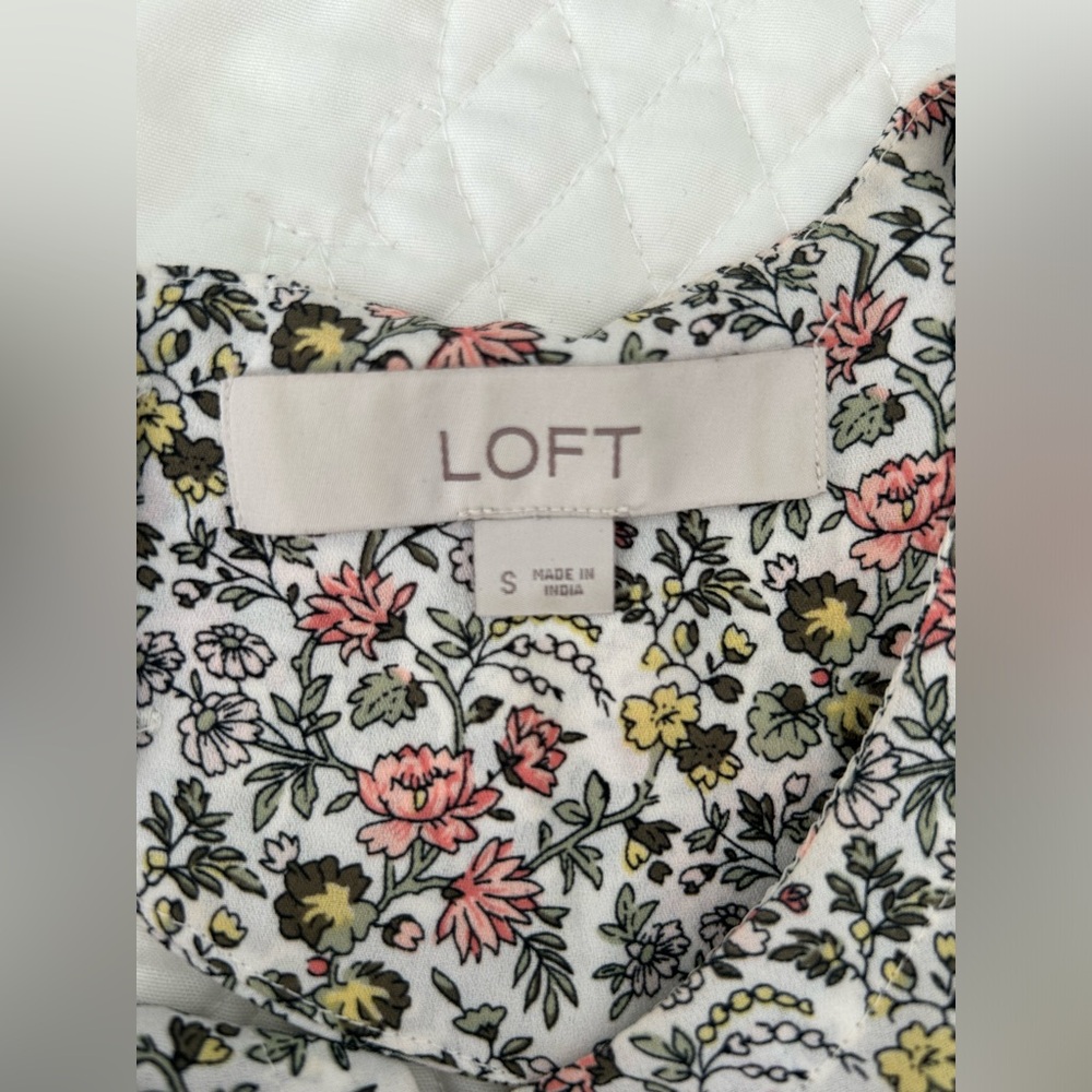 Loft Floral Peplum Blouse - Picture 5 of 6